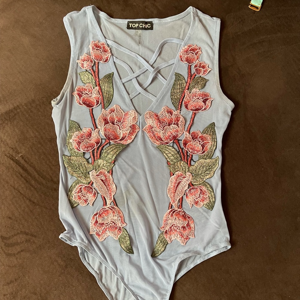 Floral body suit
